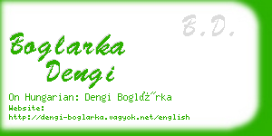 boglarka dengi business card